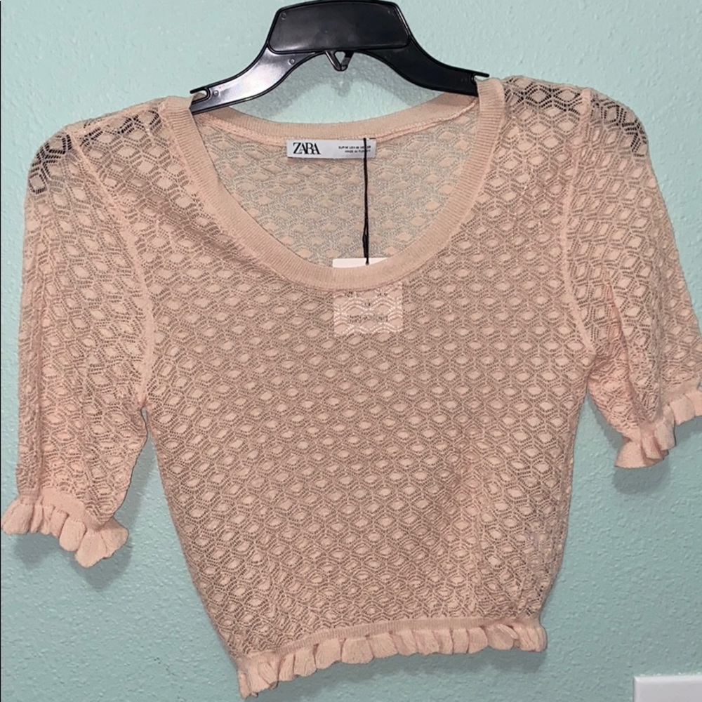 Knit Blouse - Blush Pink